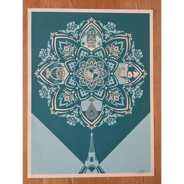 Shepard Fairey (Obey), Delicate Balance, 2015, Silkscreen Print For Sale - Image 3 of 10