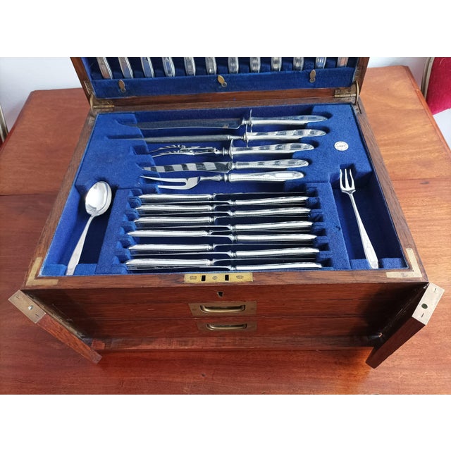 Canteen of Cutlery from Community, 1890s, Set of 96 For Sale - Image 4 of 15