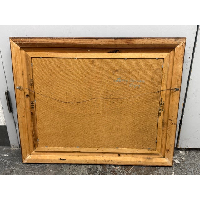 Novice Acrylic on Canvas Sailing Painting, Signed + Framed For Sale - Image 12 of 12