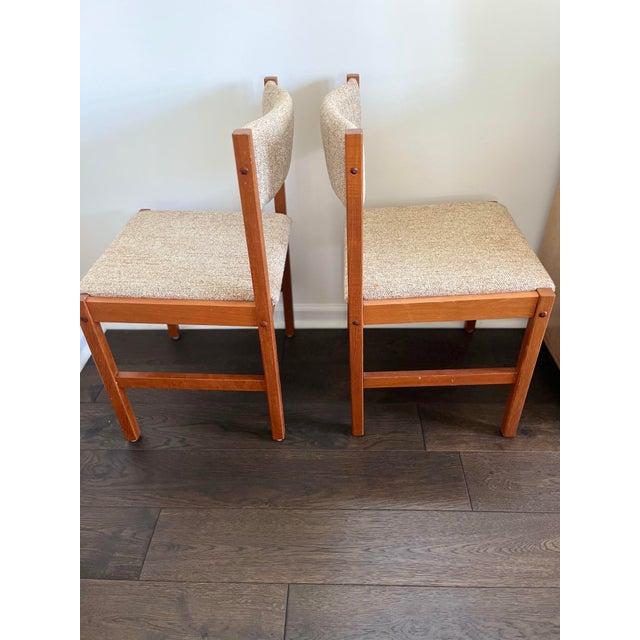 FDB Møbler Mid-Century Danish Modern Teak Dining Chairs by Fd Møbler - A Pair For Sale - Image 4 of 8