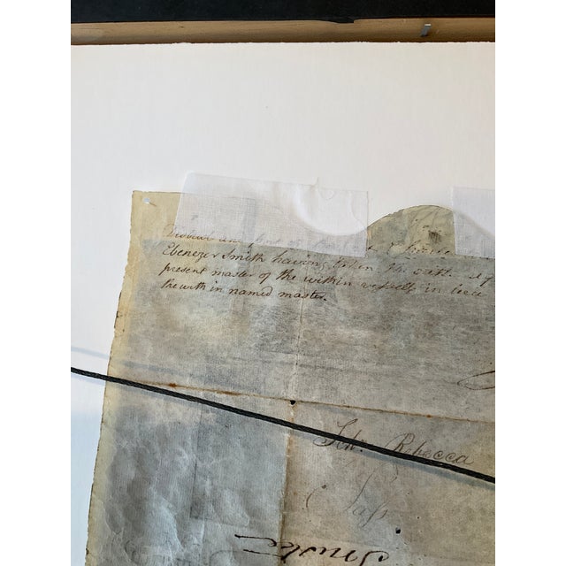 Immerse your space in the allure of history with this elegantly framed ship's passport, signed by none other than Thomas...
