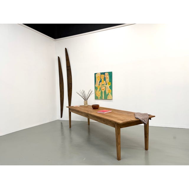 Walnut Table with Tapered Legs, 1950s For Sale - Image 17 of 18