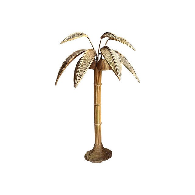 Vintage Coconut Tree Floor Lamp, 1970s For Sale - Image 4 of 4