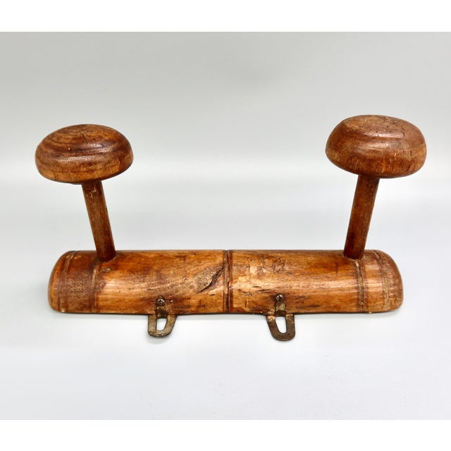 Early 20th Century Antique French Faux Bamboo Wall Rack For Sale - Image 5 of 9