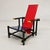 Red and Blue Maestri Series Armchair by Gerrit Thomas Rietveld for Cassina, 1980s For Sale - Image 14 of 18