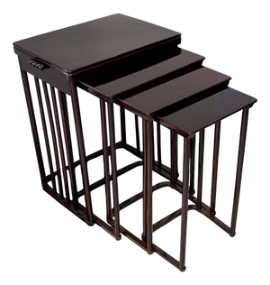 Art Nouveau Nesting Tables from Josef Hoffmann, 1906, Set of 4