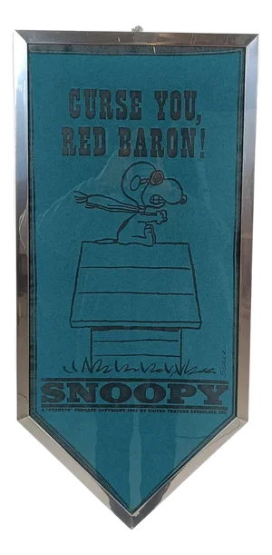 Vintage Peanuts Felt Banner, 1970s