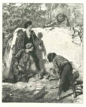 Paul Gavarni, Playing, Original Lithograph, 1881