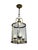 Metal French Brass Lantern with Convex Glass Panels, France, 1950s For Sale - Image 7 of 7