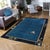 Pasargad DC Navy Blue Antique Chinese Peking Rug For Sale - Image 4 of 4