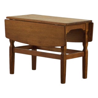 Mid 20th Century Modern Danish Folding Side Table in Oak, 1960s For Sale