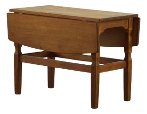 Mid 20th Century Modern Danish Folding Side Table in Oak, 1960s