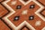 Modern Navajo Style Hand-Knotted Wool Rug – Terracotta Geometrical Cross Design For Sale - Image 4 of 9