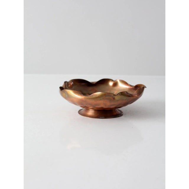 Mid-Century Modern Vintage Gregorian Copper Bowl For Sale - Image 3 of 9