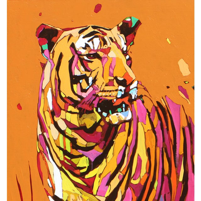 Contemporary Rafal Gadowski, Tiger 08, 2026, Oil on Canvas For Sale - Image 3 of 5