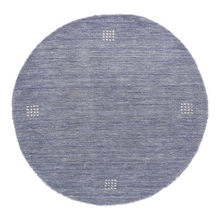Pasargad DC Fine Hand Knotted Gabbeh Design Round Rug For Sale
