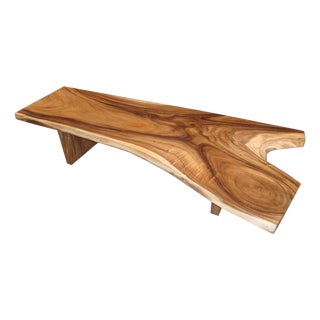 Andrianna Shamaris Live Edge Suar Wood Dining Table For Sale