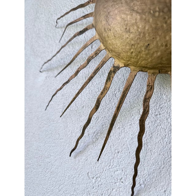 Sun Wall Sconce, 1950s For Sale - Image 17 of 18