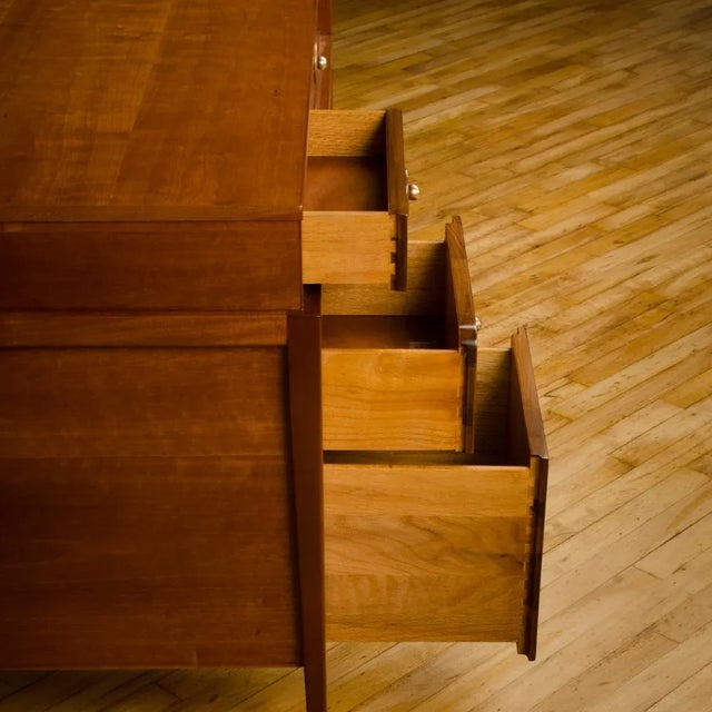 Mid-Century Walnut Desk With Side Extension Designed by John Van Koert for Drexel For Sale - Image 12 of 13