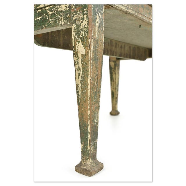 Display Case Table in Patinated Wood For Sale - Image 5 of 7