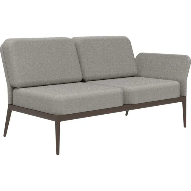 Cover bronze double left modular sofa by mowee dimensions: d83 x w148 x h81 cm (seat height 42 cm) material: aluminum and...