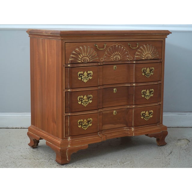 Age: c1985 Details: Goddard Townsend Style Cherry Dovetailed Drawer Construction Fine Carved Details High Quality...