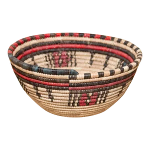 Igbo Colorful African Woven Basket
