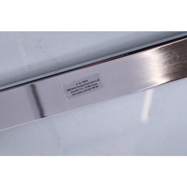 Vintage Cantilever Side Table in Chrome and Glass from Gebra, 1980s For Sale - Image 12 of 15