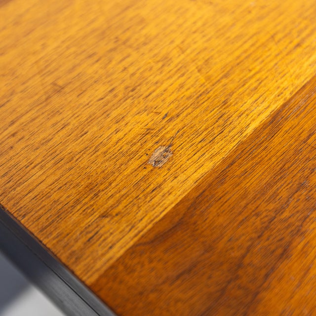 1960s Attributed to Milo Baughman for Directional Multi-Wood Parquetry Square With 2 Extensions Dining Table For Sale - Image 10 of 16