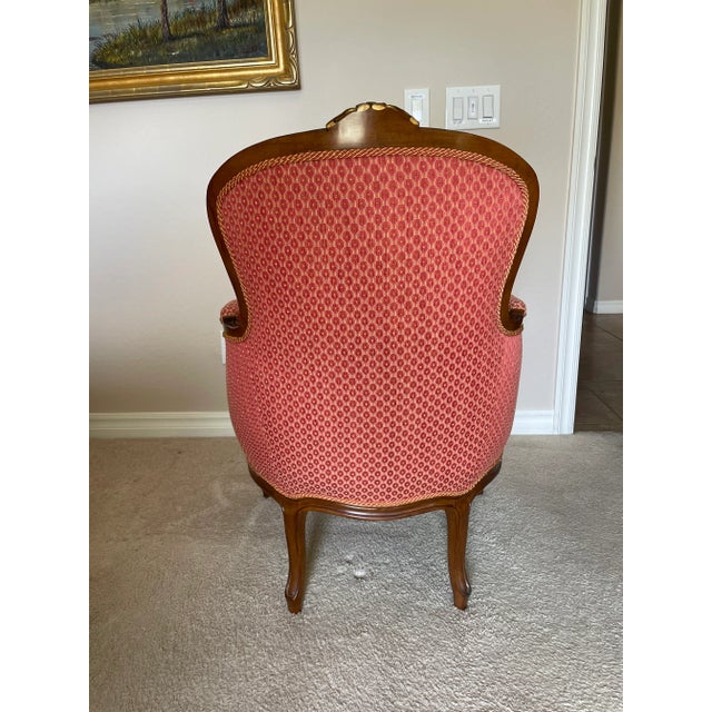 French Karges Chairs Gilded Wood Bergere Style French For Sale - Image 3 of 13
