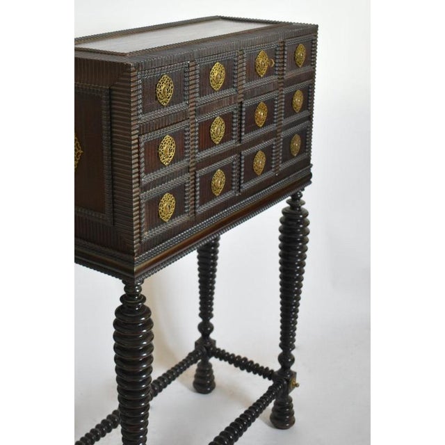 Turned Wood Cabinet For Sale - Image 5 of 6