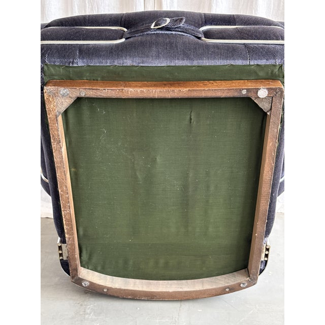 Space Age Velvet and Chrome Lounge Chair attributed to Adriano Piazzesi, Italy, 1960s For Sale - Image 12 of 15