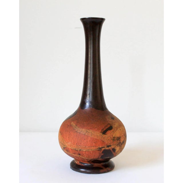 Mid-Century Modern "Earth Wrap" pottery vase by Royal Haeger. Makers mark on bottom. Some light age wear. No chips.