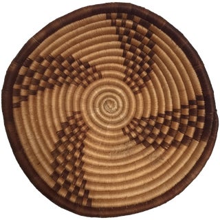 Woven Tribal Basket Wall Hanging For Sale