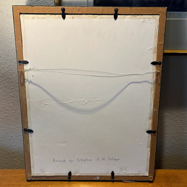 Paint Vintage Framed Religious Outsider Art by Stephen J,M Palmer For Sale - Image 7 of 8