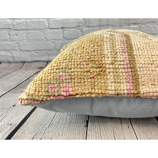 20 x 20 Rug Pillow Radiant Enclave Turkish Pillow Cushion Cover For Sale - Image 4 of 4