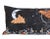 Designer x-large lumbar body pillow in a silk cotton blend fabric depicting a beautiful, stunning celestial moon and sun,...