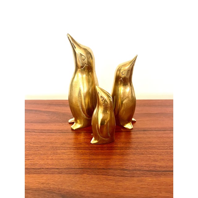 1960s Brass Penguin Sculptures, 1970s, Set of 3 For Sale - Image 5 of 5