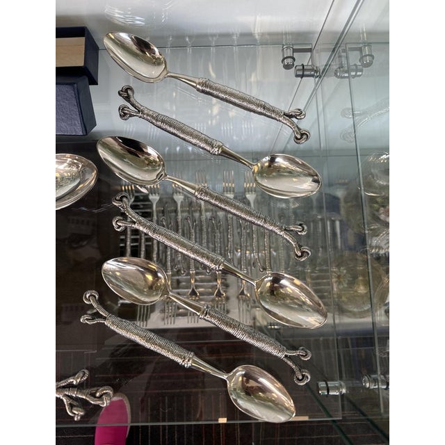 Metal Place Settings by for Roux Marquiand, 1990s, Set of 108 For Sale - Image 7 of 11