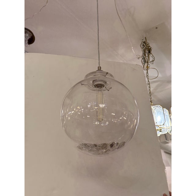 D W M Maloos Custom Bubble Pendant + Loose Crystals Inside For Sale - Image 10 of 12