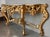 Spanish 19th Baroque Carved & Gilted Walnut Ormolu and Marble Console Table For Sale In Miami - Image 6 of 13