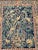 Wonderful hanging wall tapestry of birds and small animals in a lush forest scene surrounded by a border of woven old...