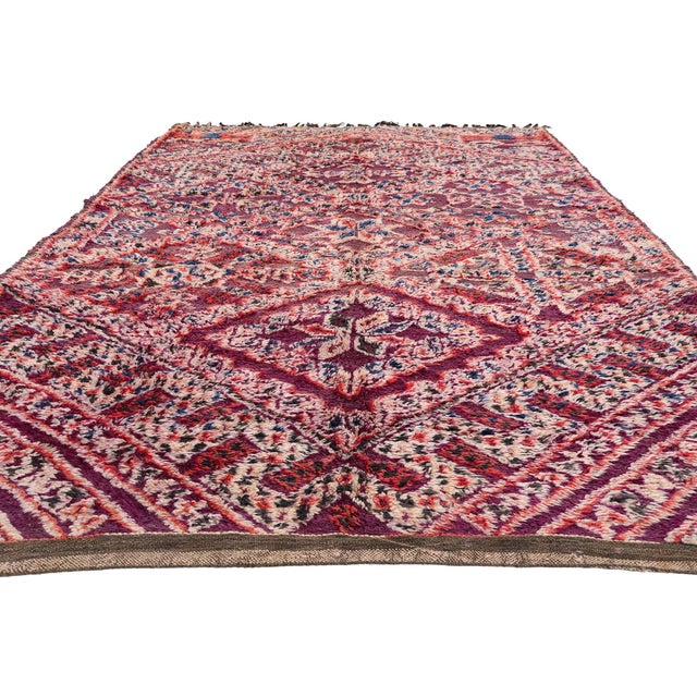 Tribal Vintage Beni M'Guild Moroccan Rug, 06'06 X 12'05 For Sale - Image 3 of 10
