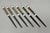 Vintage Japanese Oriental Chopsticks w/ 2 Custom Silk Gold Sleeves - 6 Pc Set. (4) sets still sealed in plastic. (2) do...
