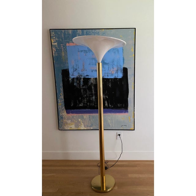 Vintage Goffredo Reggiani Torchiere Floor Lamp For Sale In Austin - Image 6 of 13