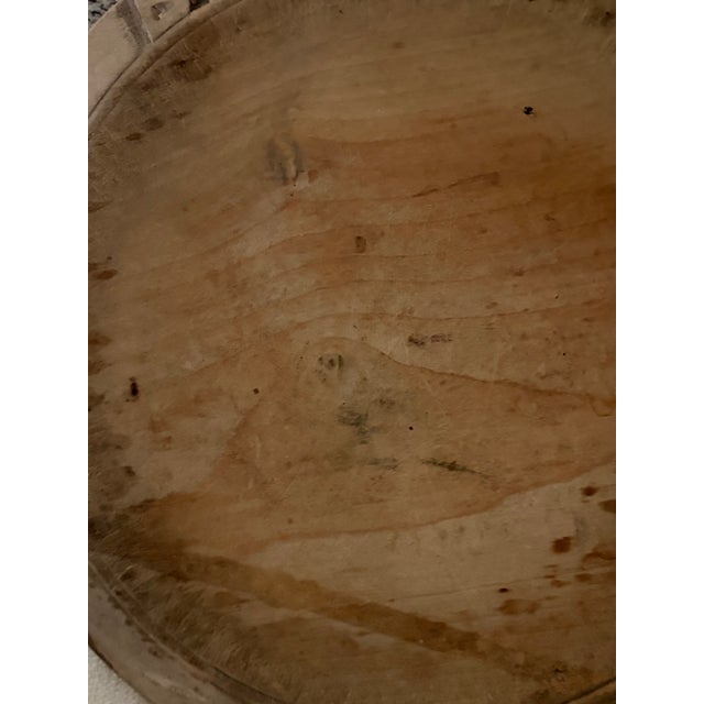 Round English Bread Board W/Carving and Design For Sale In Houston - Image 6 of 6