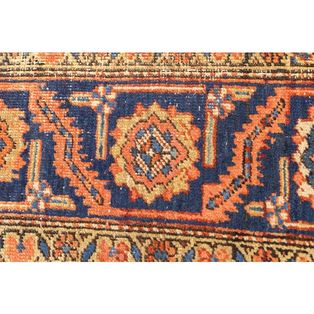 Early 20th Century Fine Antique Persian Heriz 9'5" X 13'2" For Sale - Image 5 of 10