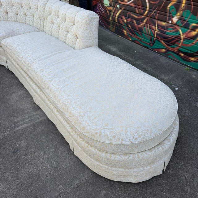 1950s Erwin Lambeth Mid Century Modern Sectional With Custom Sofa Table For Sale - Image 5 of 12