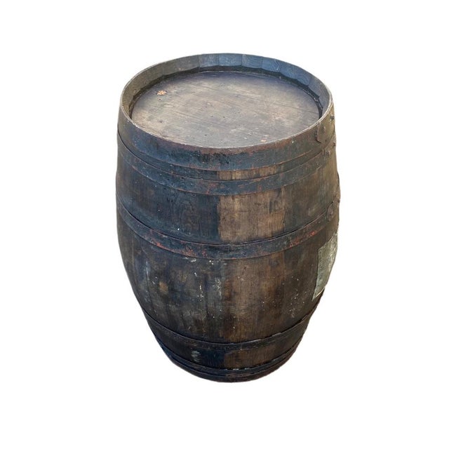 1930s Vintage Wooden Barrel, 1930s For Sale - Image 5 of 7