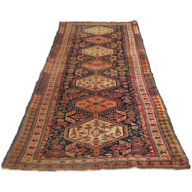 Tribal Antique Northwest Persian Rug, 02'11 X 08'09 For Sale - Image 3 of 11